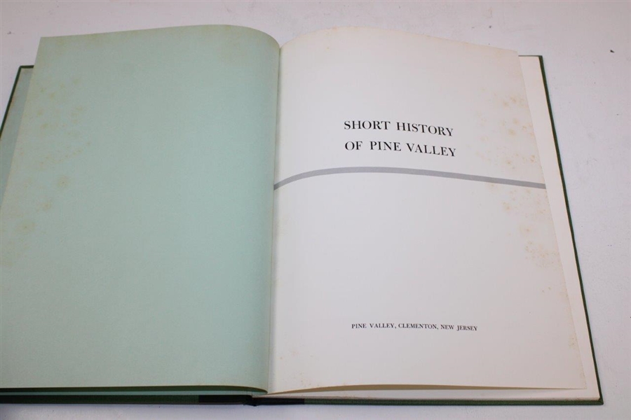 A Short History Of Pine Valley 1968 2nd Printing With Slipcase