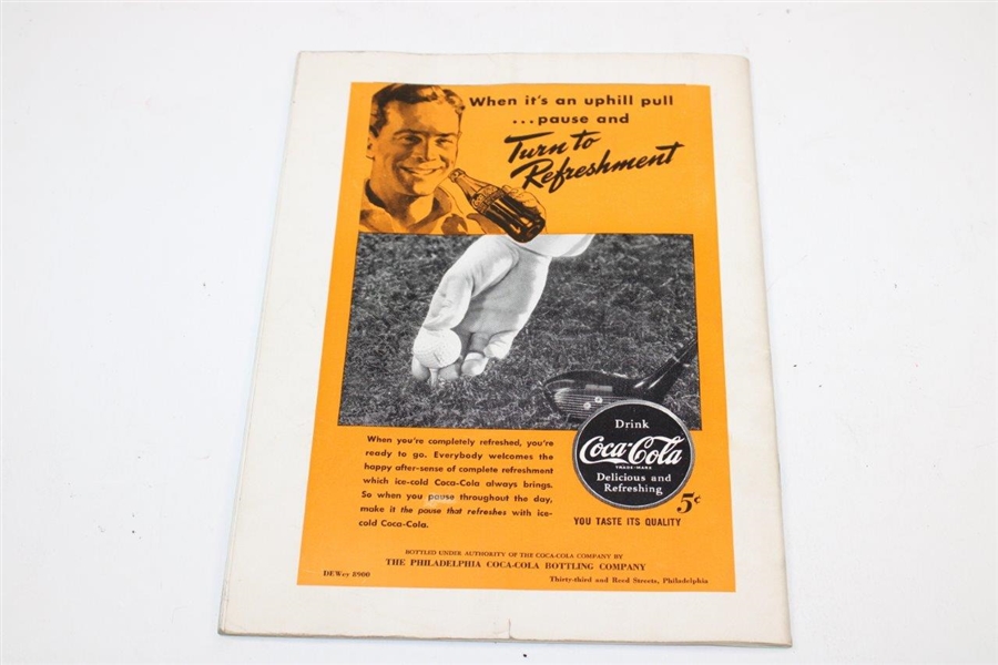 1941 Henry Hurst Invitation Golf Tournament Program Torresdale-Frankford C.C.