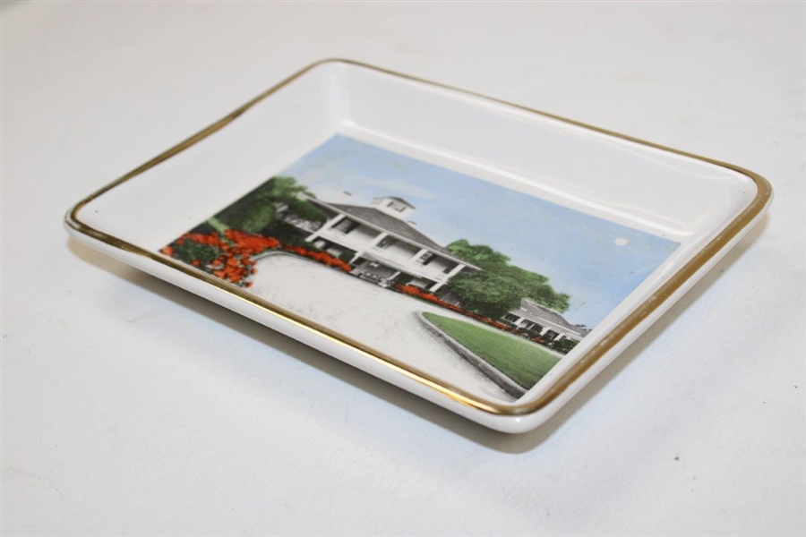Augusta National Golf Club Hand Colored Clubhouse Porcelain Dish