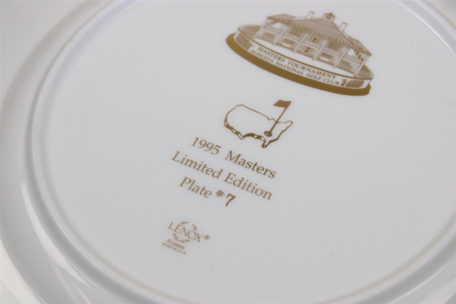 1995 Masters Tournament Lenox Commemorative Member Plate #7 with Original Box