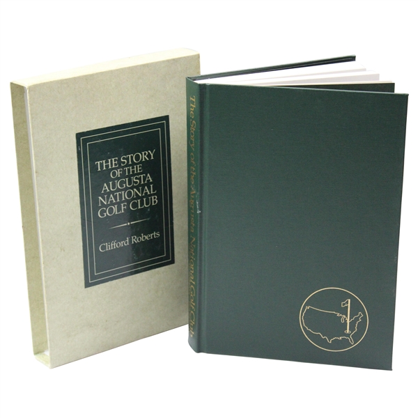 1976 'The Story of the Augusta National Golf Club' Book by Clifford Roberts with Slipcase