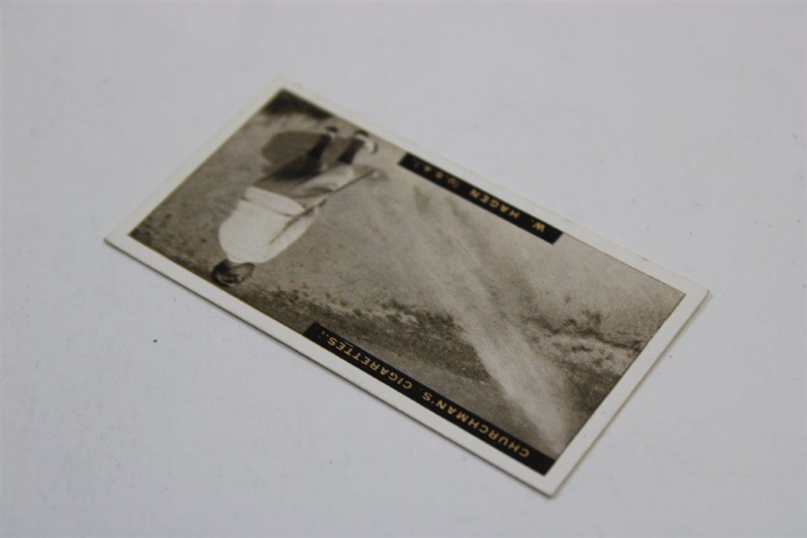 1927 Walter Hagen W.A. & A.C. Churchman Cigarettes No.14 Famous Golfers Card