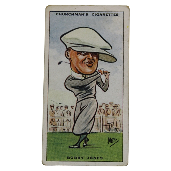 1931 Bobby Jones W.A. & A.C. Churchman Cigarettes No. 25 Prominent Golfers Card