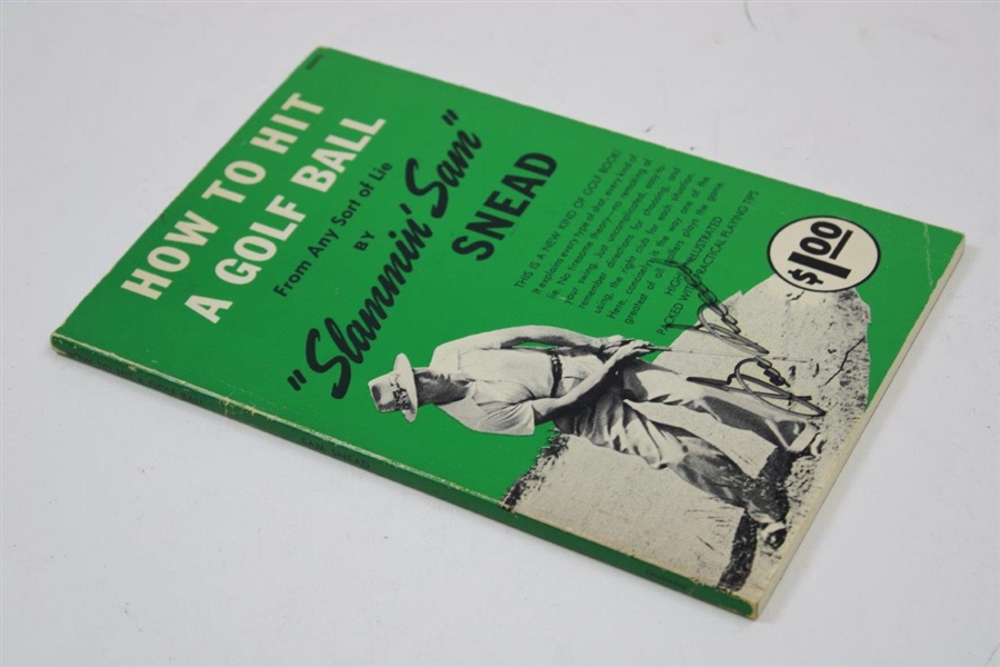 Sam Snead Signed How To Hit A Golf Ball Swing Tips Book JSA #VV26997