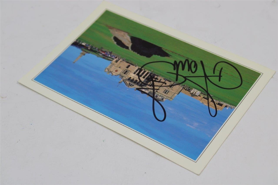 Ian Poulter Signed Old Course Postcard JSA ALOA