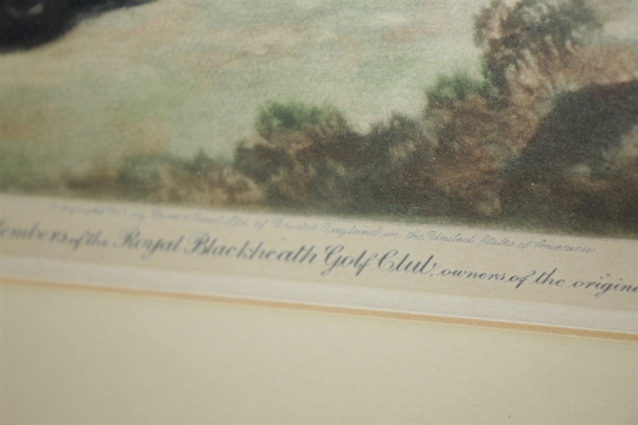 Royal Blackheath Golf Club Golfers Engraving by J. Chamberlain - Dedicated to Blackheath
