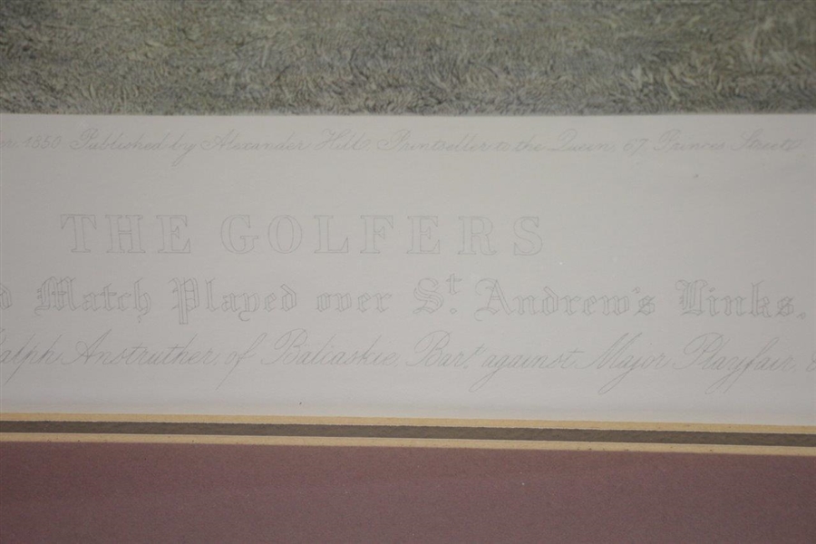 The Golfers Engraving Print - Matches Played Over St. Andrews