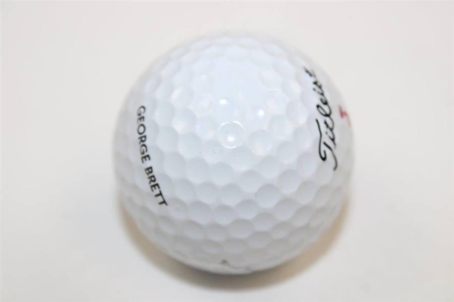 George Brett Signed Personal Kansas City Royals 'George Brett' Logo Golf Ball JSA ALOA