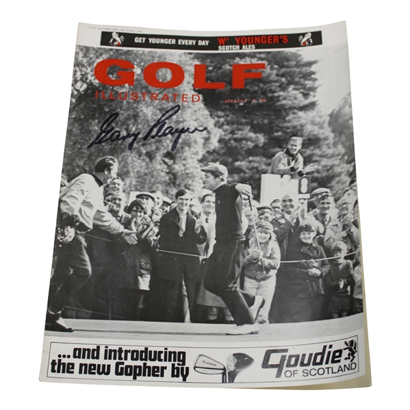 Gary Player Signed Golf Illustrated UK Newsstand Issue Magazine JSA ALOA
