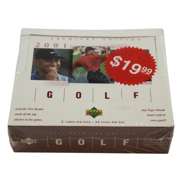 2001 Upper Deck Premiere Edition Golf Cards in Unopened Sealed Retail Box 1789421 - Red