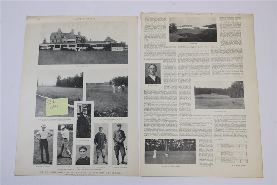 Five (5) Vintage Historic Golf Magazine Articles