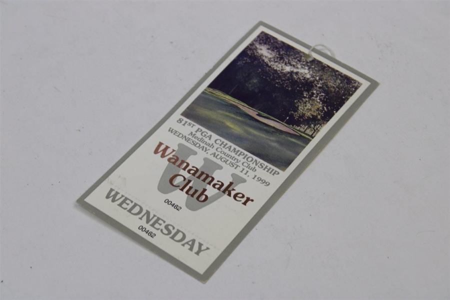 1999 PGA at Medinah Wednesday Ticket #00462 - Woods Win at Medinah - His First Pga