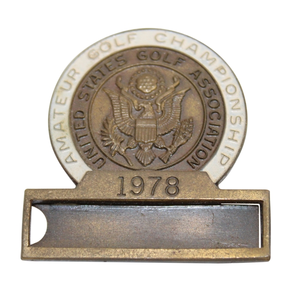 Bobby Clampett's 1978 US Amateur Championship Contestant Badge - Plainfield Country Club