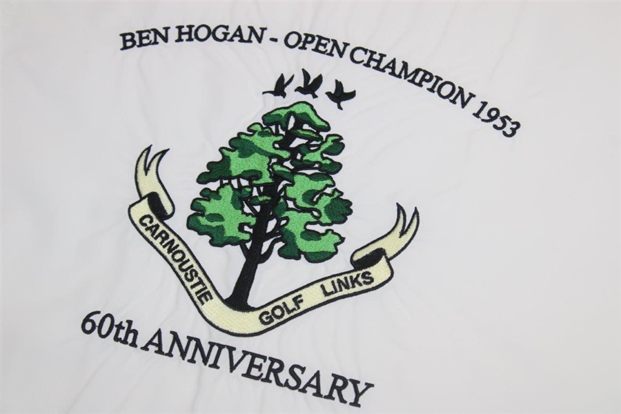 Carnoustie Golf Links 'Ben Hogan - Open Champion 1953' 60th Anniversary Embroidered Flag