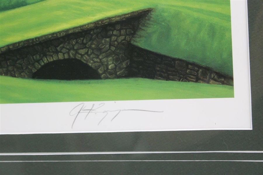 Augusta National Golf Club Azalea Alan Zuniga Ltd Ed 683/1992 Print - Framed