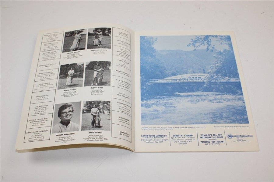 1966 Pacific Ladies Golf Classic at Eugene CC Official Program - Mickey Wright Winner