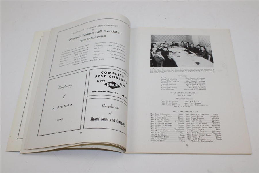 1947 Western Open at Capital City Club Official Program - Louise Suggs Winner