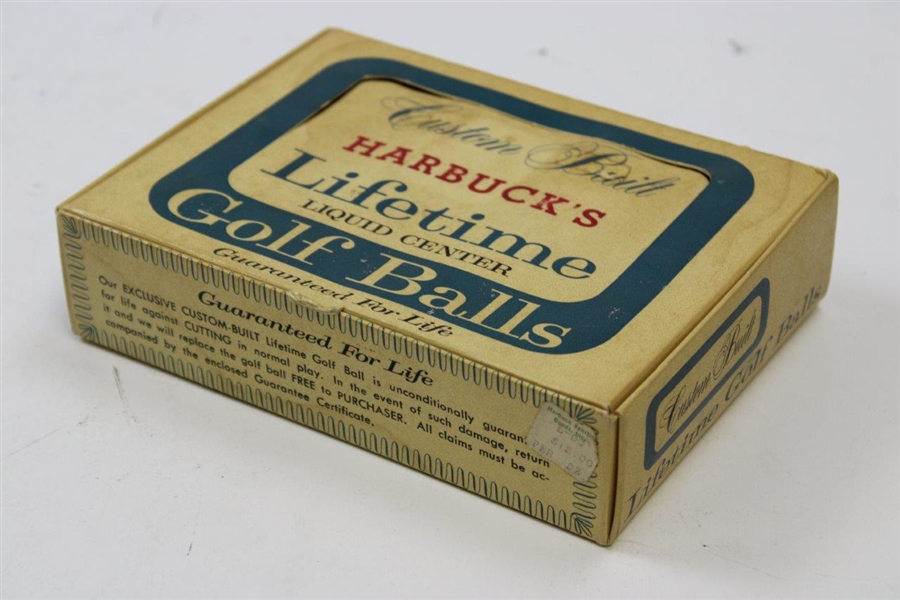 Dozen Harbucks Sporting Goods Golf Balls w/4 Sleeves of 3 in Original Box & Price Stickers