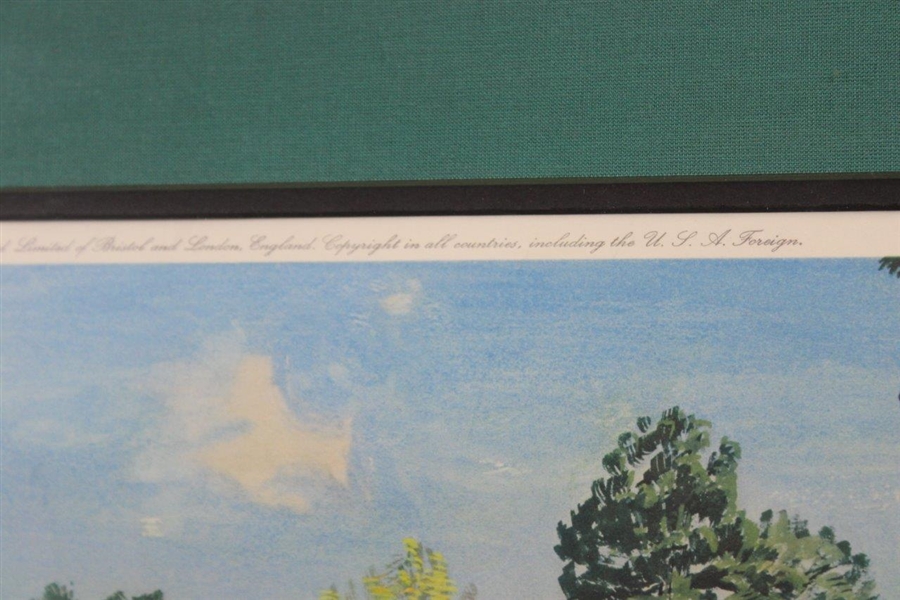 1966 Play On The 12th Green Masters Ltd Ed Watercolor Print Signed by Artist Arthur Weaver w/Remarque