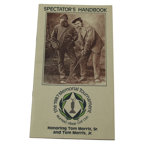 1987 Memorial Tournament Spectator's Handbook with Old & Young Tom Morris Cover