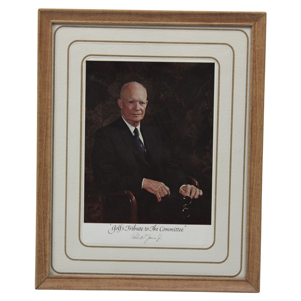 Dwight Eisenhower 'Golf's Tribute to Ike Committee' w/Bobby Jones Facsimile Signature - Framed