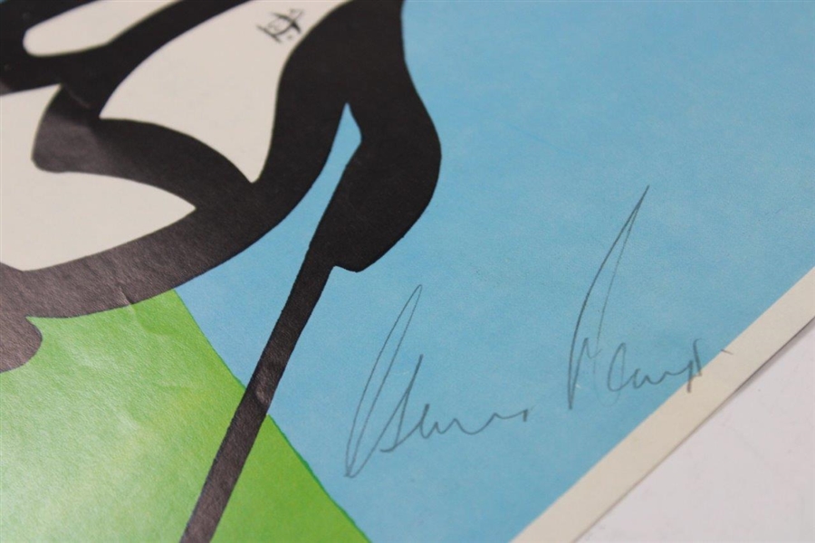 Gary Player Signed The Pro's Favorite Bird Page & Lee Trevino Signed Drawing JSA ALOA
