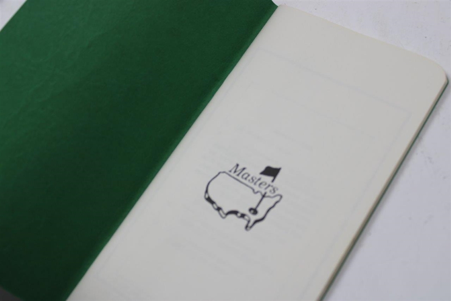1995 Records of the Masters Book, Masters Yardage Book & 2001 Masters Pairing Sheet