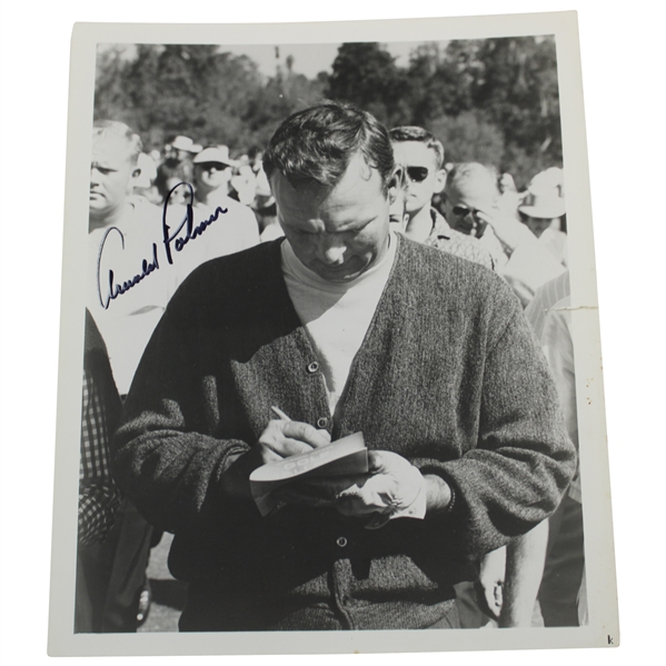 Arnold Palmer Signed B&W Uncommon Original Photo JSA ALOA