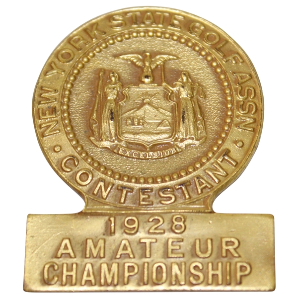 1928 New York Amateur Contestant Badge Pin 