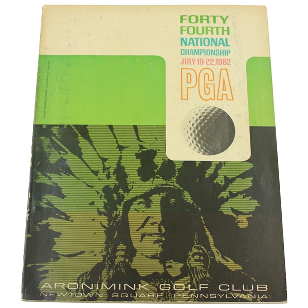 1962 PGA Championship at Aronimink Golf Club Official Program