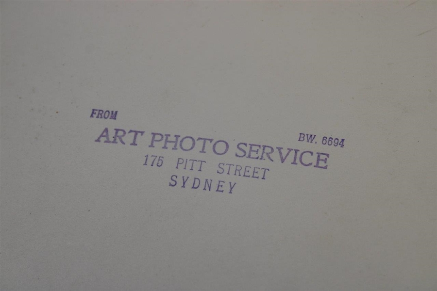 Gene Sarazen Australia World Tour with Joe Kirkwood Art Photo Service Press Photo