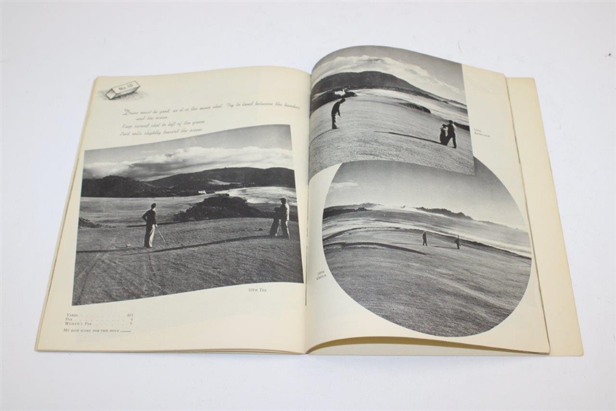 A Photographic Study of Pebble Beach Golf Links' Stroke by Stroke Booklet