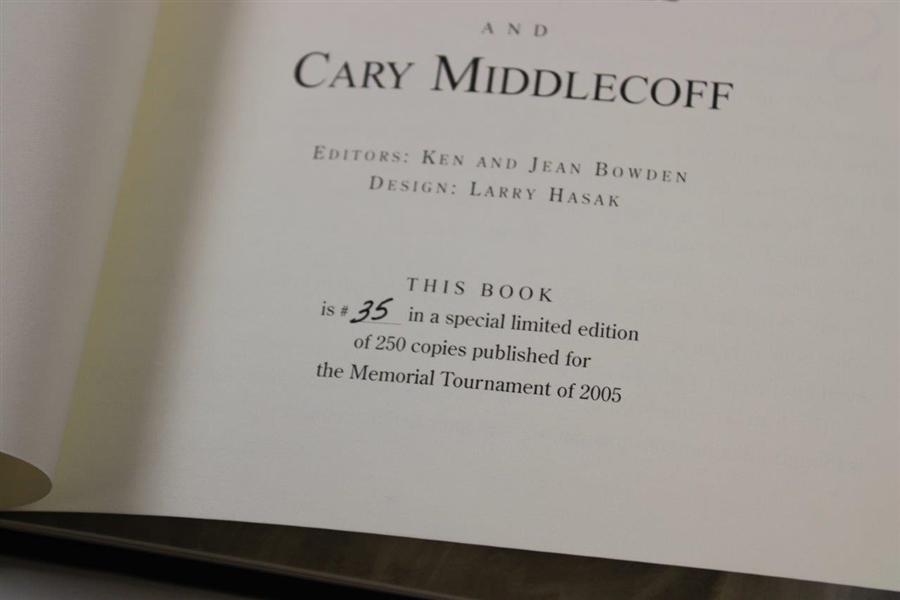 2005 The Memorial Tournament Honoring Betsy Rawls & Cary Middlecoff Ltd Ed Book #35/250