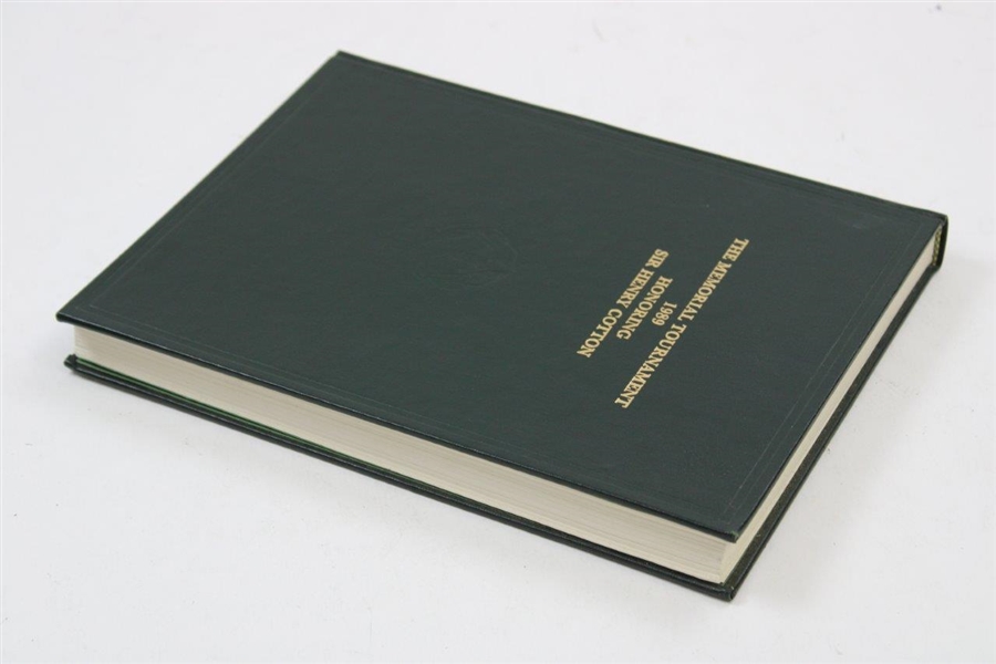 1989 The Memorial Tournament Honoring Sir Henry Cotton Ltd Ed Book #85/200