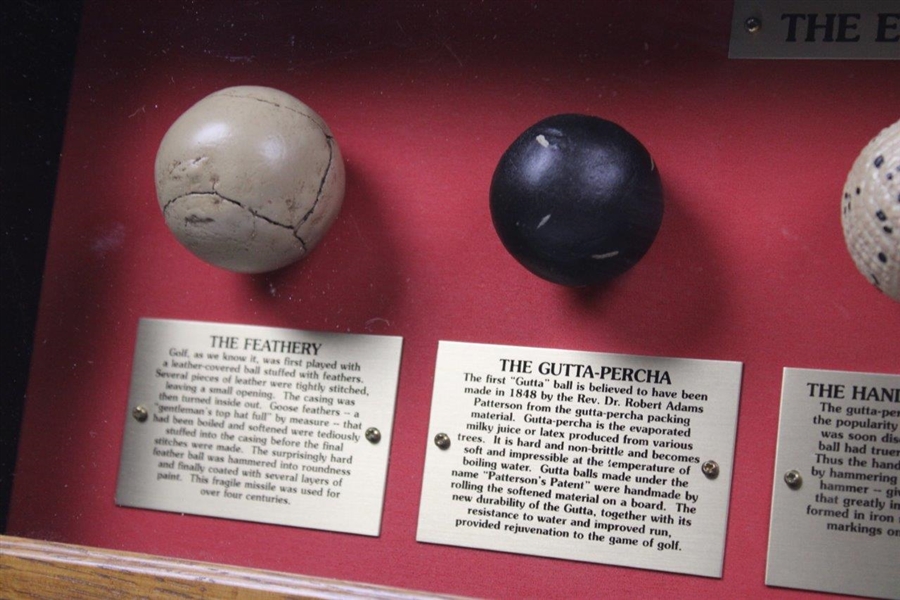 c.1981 Classic Craftsman – The Evolution of the Golf Ball Shadow Box Wall Display