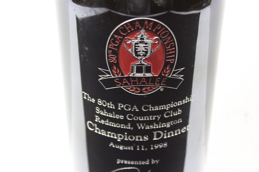 1998 PGA Champions Dinner Gifted Wine From 1997 Champion Davis Love III