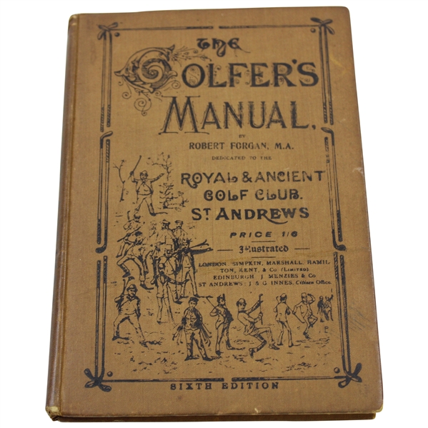 The Golfer's Manual' 6th Edition Unmarked Copy by Robert Forgan - 1897 in Pencil
