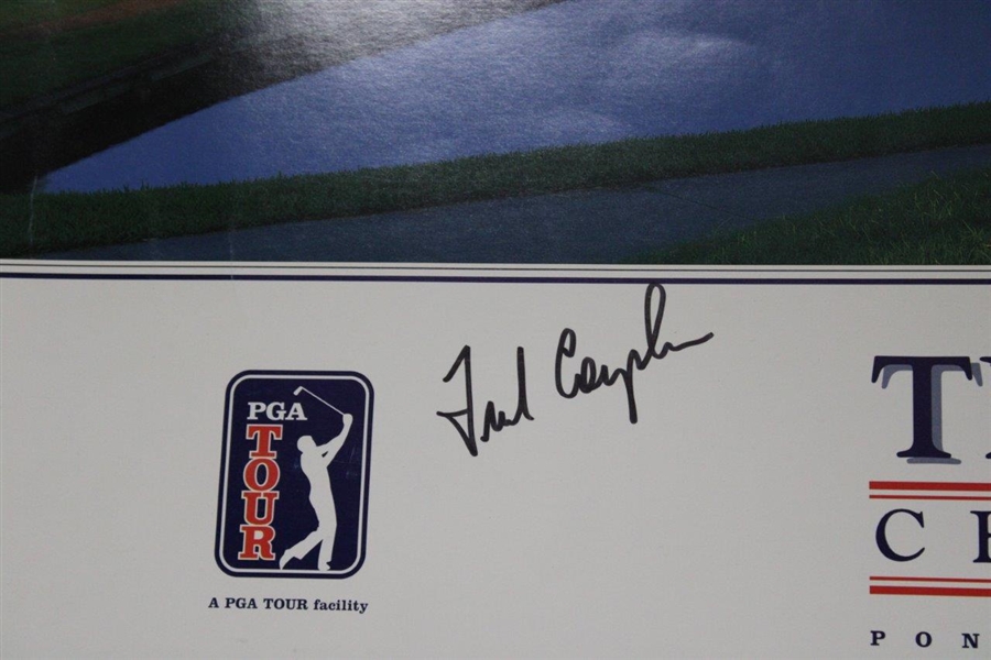 Fred Couples Signed The Players Championship 17th Green Poster JSA ALOA
