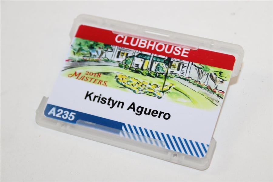 2018 Masters Tournament Clubhouse Badge #A235 