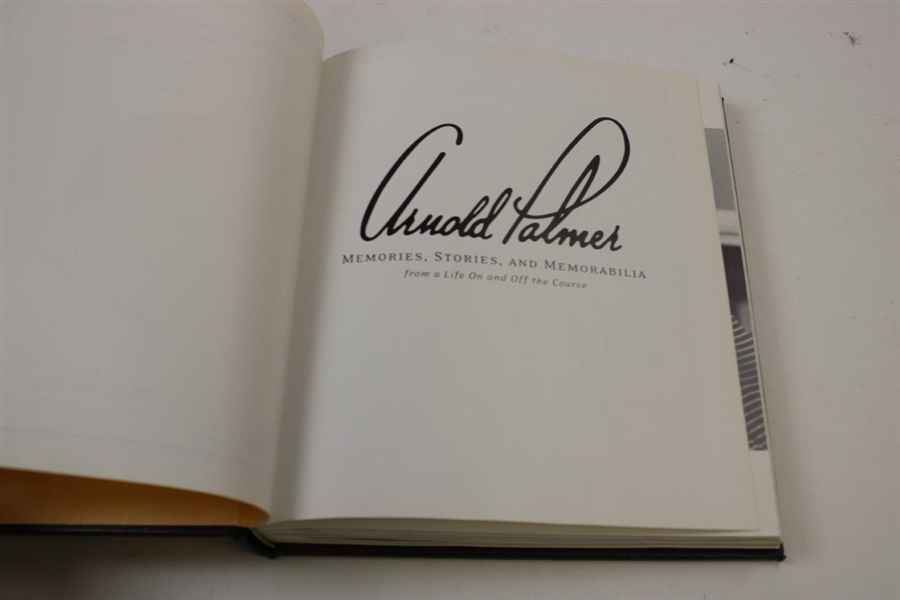 Arnold Palmer Signed Arnold Palmer Memories, Stories And Memorabilia JSA ALOA
