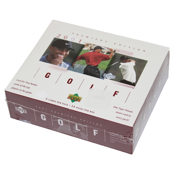 2001 Upper Deck Premiere Edition Golf Cards in Unopened Sealed Retail Box - Red