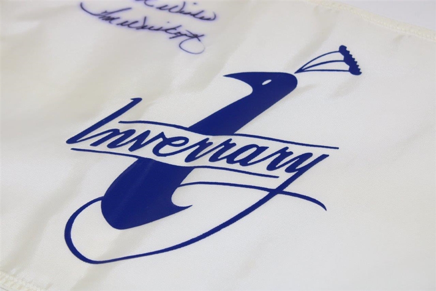 Tom Weiskopf Signed Inverrary Course Flag with 'Best Wishes' JSA ALOA