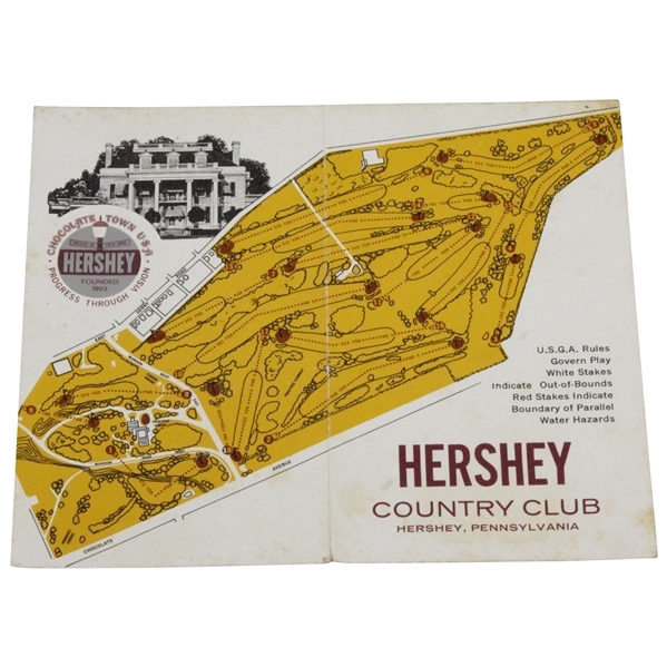 Classic Hershey Country Club Used Scorecard - Rod Munday Collection