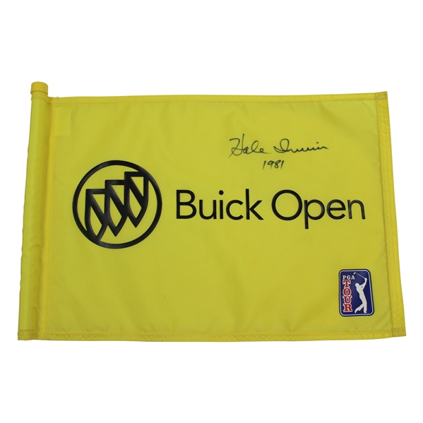Hale Irwin Signed 1981 Buick Open Embroidered Flag JSA ALOA