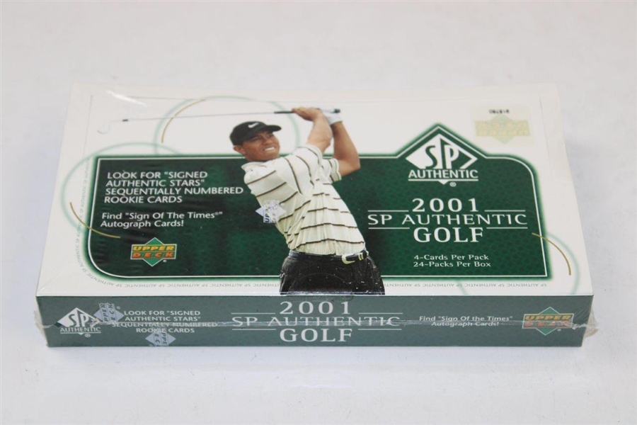 2001 Upper Deck Unopened SP Authentic Green Golf Card Box Set - 4 Cards/Pk - 24 Packs - 915750 - Sealed