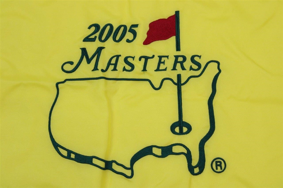 2005 Masters Tournament Embroidered Flag - Tiger Woods Winner