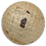 Peter Thomsons 1956 OPEN Championship at Royal Liverpool Used Winning Dunlop 65 Golf Ball