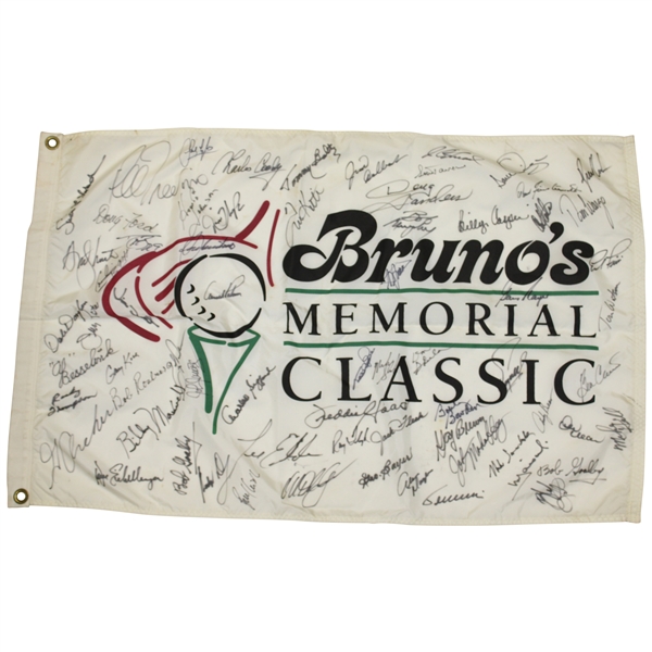 Seve & Field Signed Bruno's Memorial Classic Oversize Flag - Seve's Only Senior Event! JSA ALOA