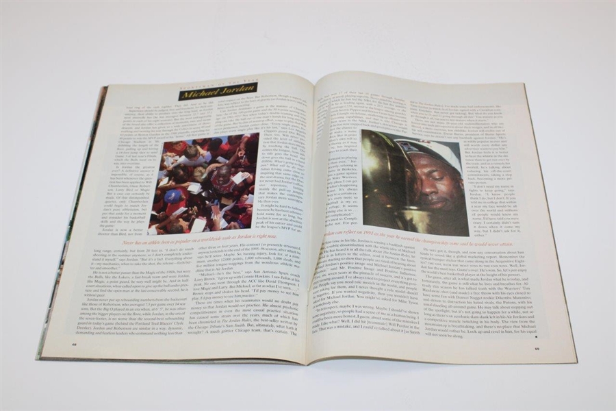 Michael Jordan Signed Sportsman Of The Year 1991 Sports Illustrated Newsstand Magazine JSA ALOA