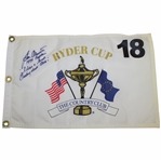 Ben Crenshaw Signed 1999 Ryder Cup Flag w/1999 Captain & I Have A Good Feeling About This JSA ALOA